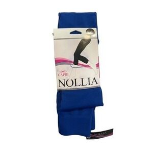 Nollia Cropped Seamless Leggings Bright Royal Blue Capri Stretch Athletic 3XL